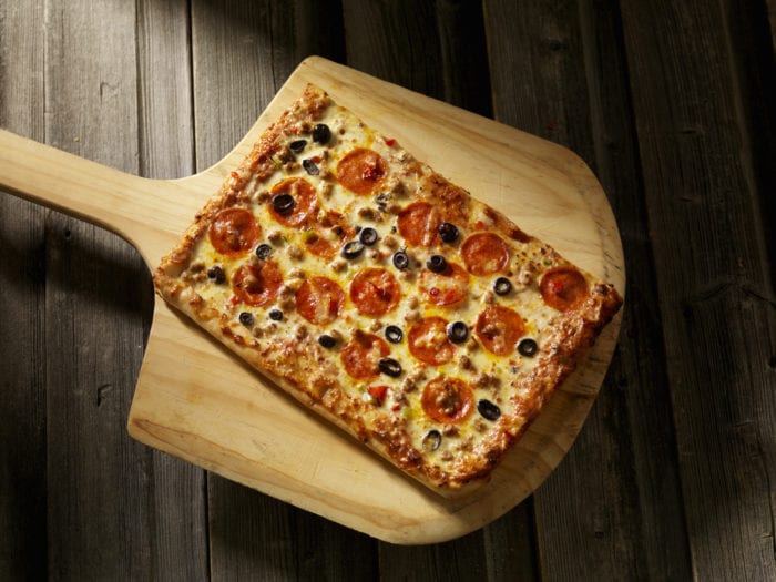 rectangle supreme pizza